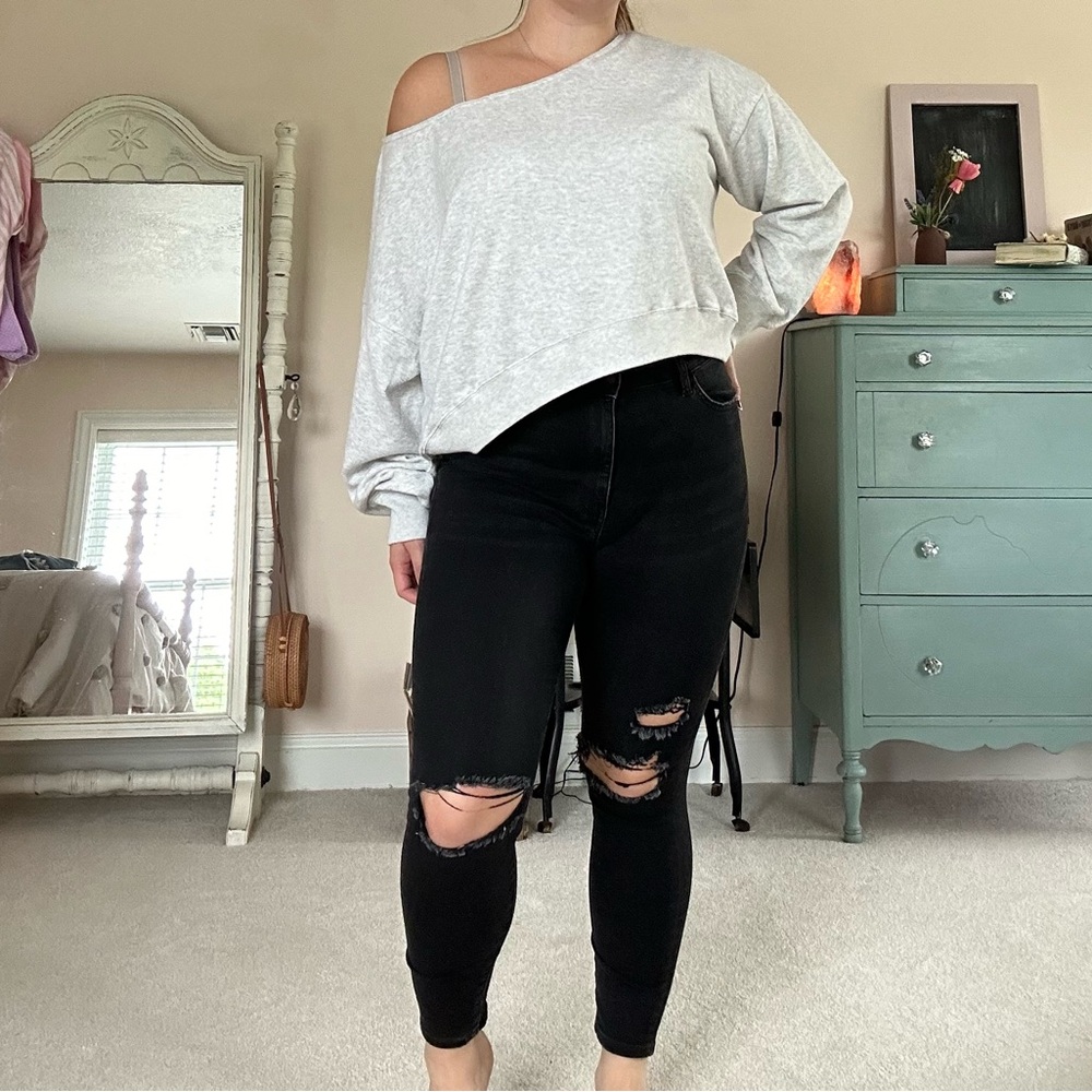 American Eagle Super High Rise Black Jeggings